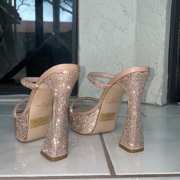 Steve Madden Zayne-R Embellished Platform Heels 7.5 Flawed - Picture 5 of 9